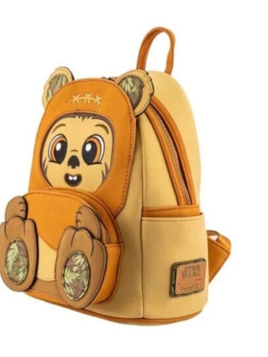 Disney Loungefly Star Wars Wicket Footsie Cosplay Teddy Bear Footsie Backpack NW main image 6